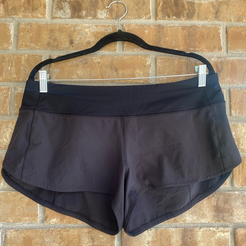 Lululemon Speed Up Short *2.5" in Black ~ Size 10 - Picture 2 of 9